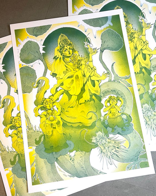 Compassion: Guanyin, A3 Riso Print